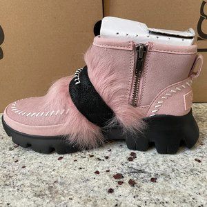 UGG Fluff Punk UGGPure & Lamb Fur Suede Ankle Boots